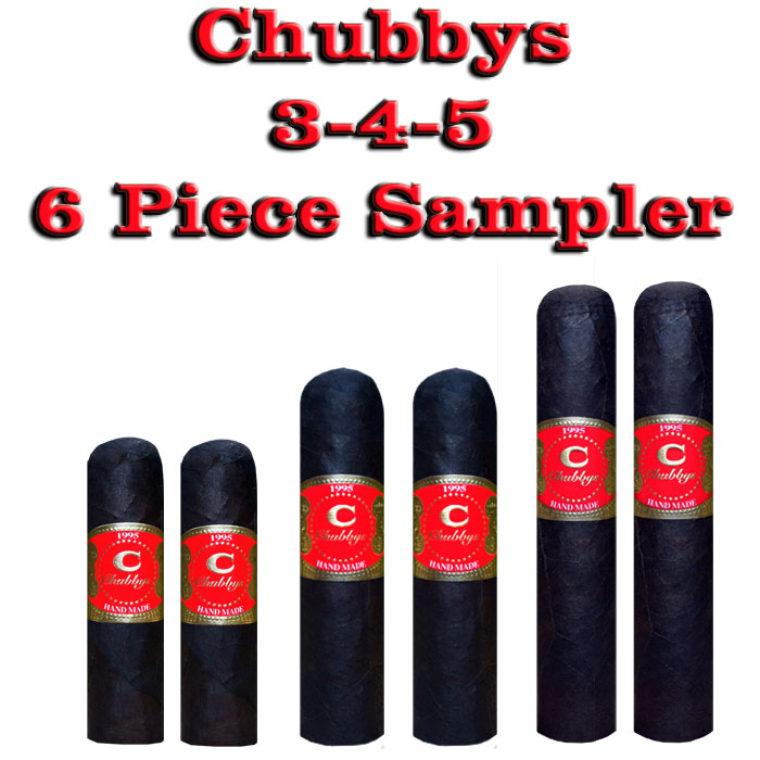 SJ Cigars: Chubbys 3-4-5 Sampler-6 pc